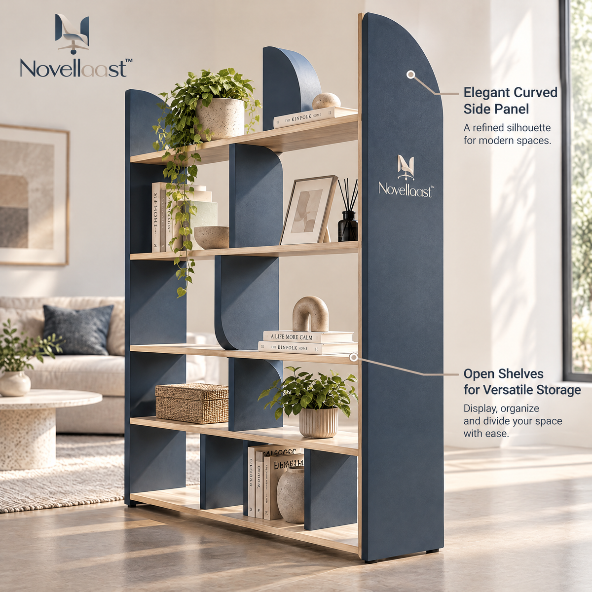 Novellaast™ Minimalist Bookshelf Divider image 5