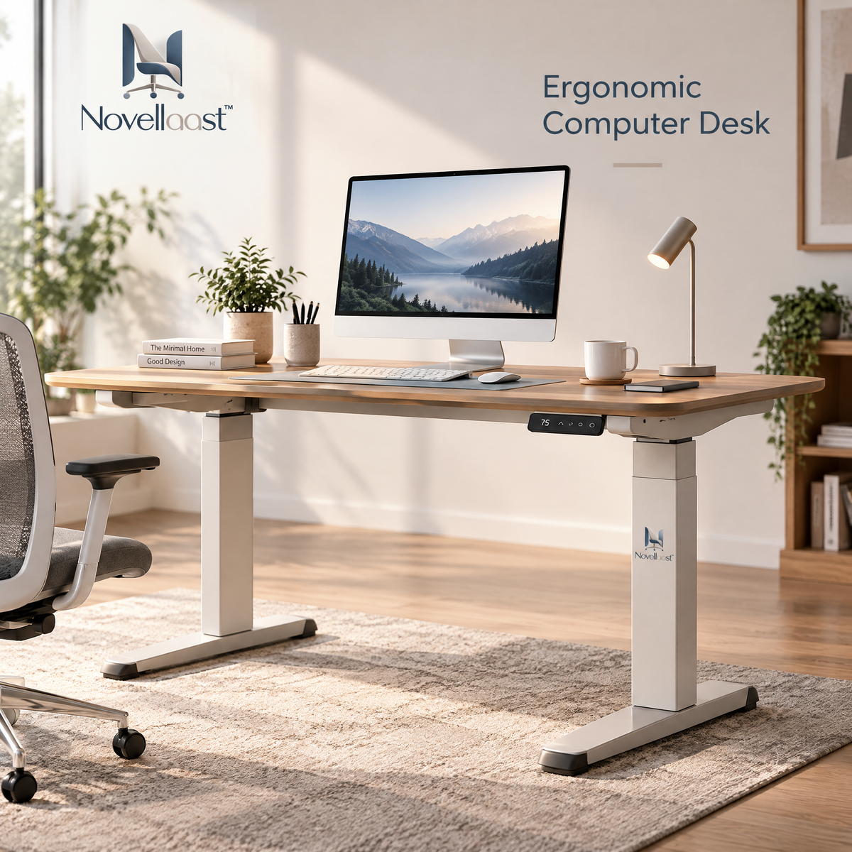 Novellaast™ ElevatePro Ergonomic Computer Desk image 1