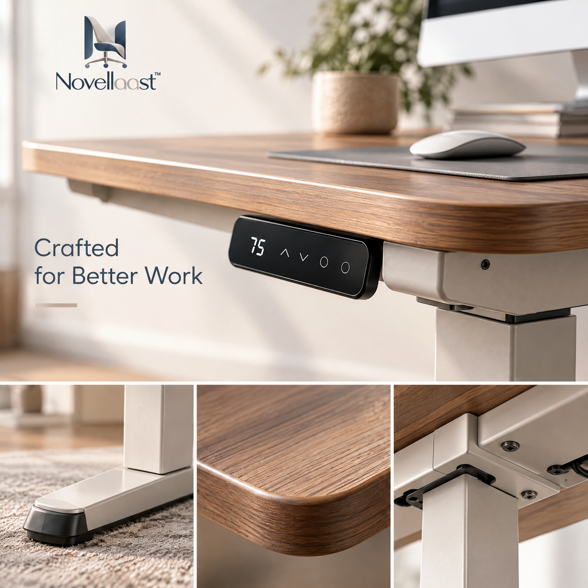 Novellaast™ ElevatePro Ergonomic Computer Desk image 4