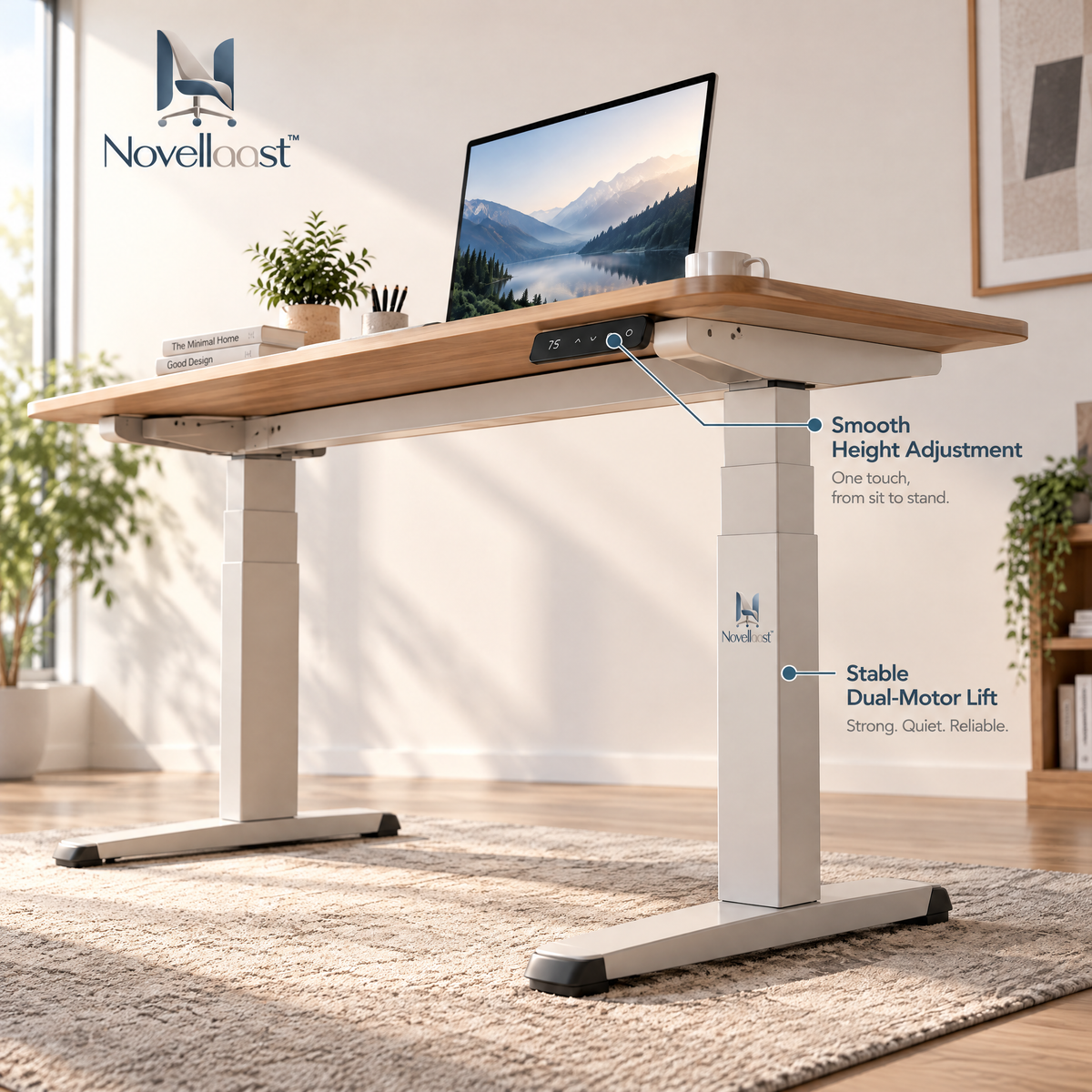 Novellaast™ ElevatePro Ergonomic Computer Desk image 5
