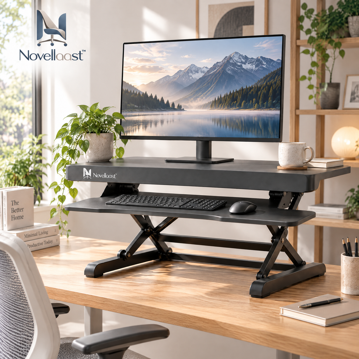 Novellaast™ FlexRise Standing Desk Converter image 3