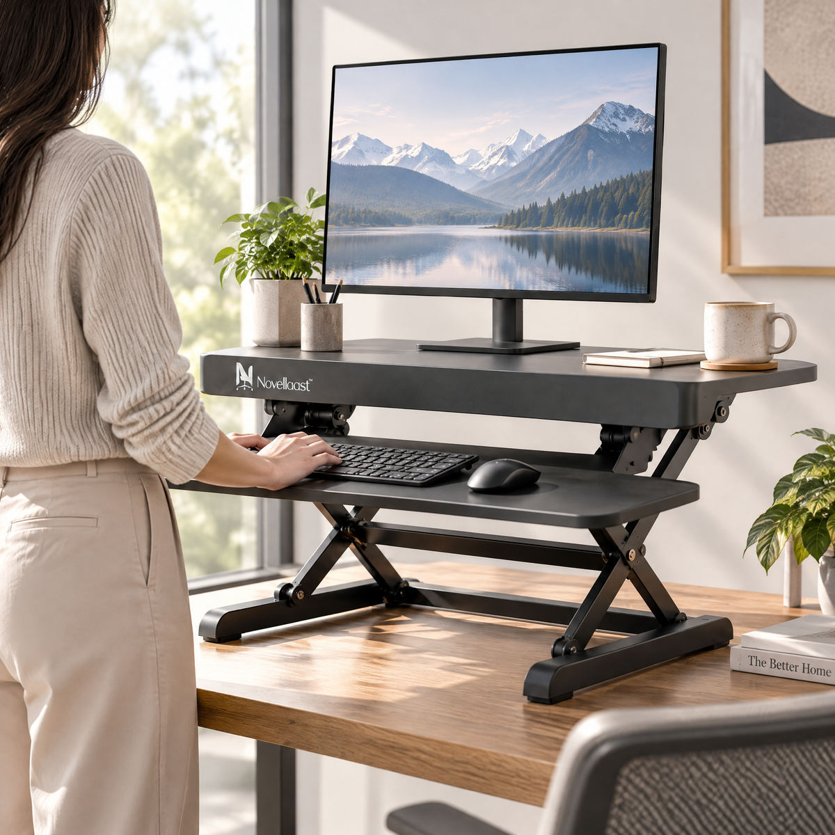Novellaast™ FlexRise Standing Desk Converter image 5