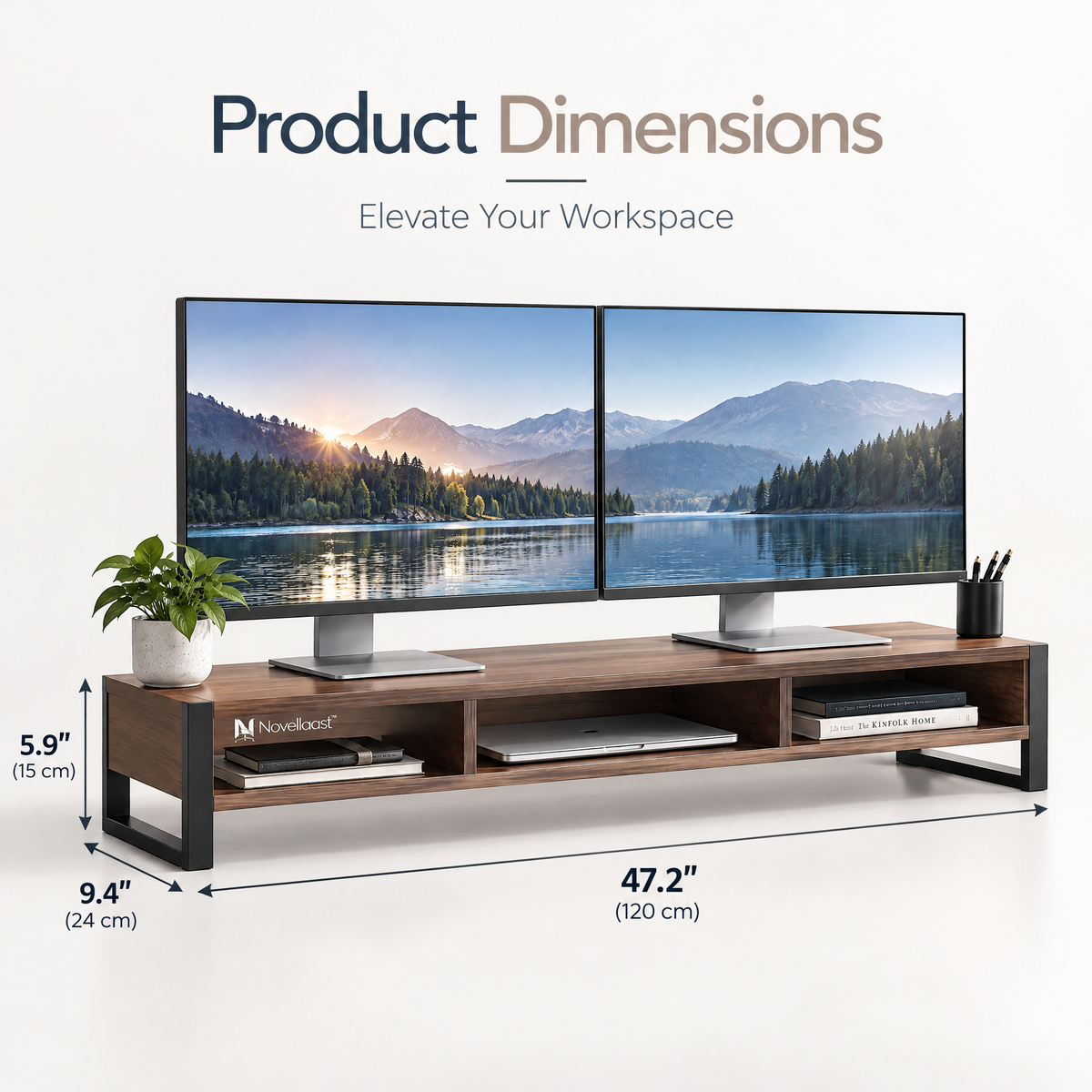Novellaast™ DualView Monitor Riser Stand image 5