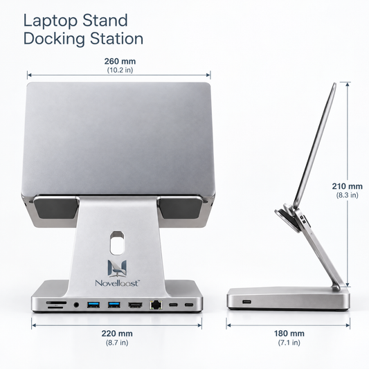 Novellaast™ ElevatePro Laptop Stand Docking Station image 2